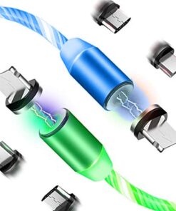 Светещ LED магнитен кабел за зареждане