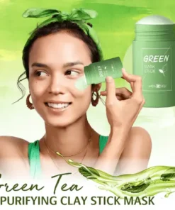 Маска със зелена пръчка