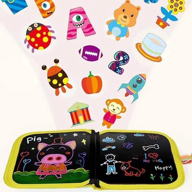 Преносима изтриваема подложка с драскулки Подложка за рисуване (включени 12 химикалки) - Image 3