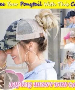 3 нива разхвърляна шапка за кок