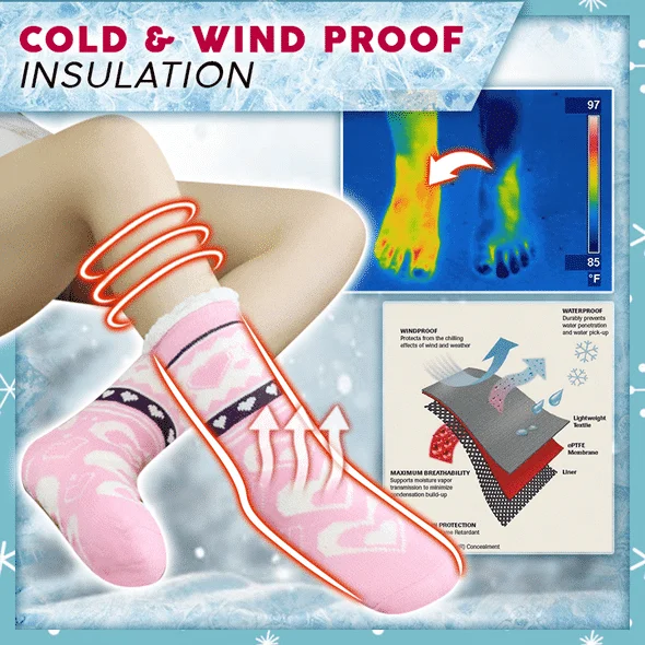 Удобни термо чорапи с чехли - Image 4