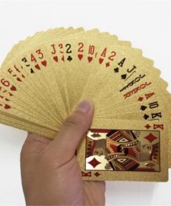 Луксозни карти за игра на покер от 24K златно фолио