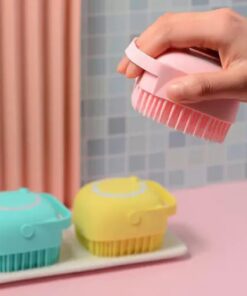 Силиконова масажна мека четка за баня